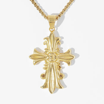 18 K Gold Cross Pendant Necklace Genesis, 4 of 8