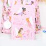 Pink Fairy Printed Backpack With Personalised Bag Tag, thumbnail 5 of 5