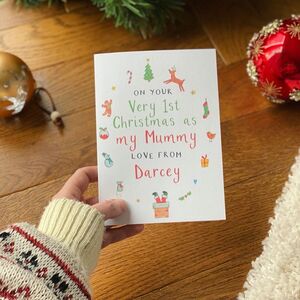 Personalised First Christmas As My Mummy Card By Molly Moo Designs ...