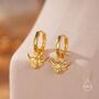 Dangling Highland Cow Huggie Hoops, thumbnail 7 of 12