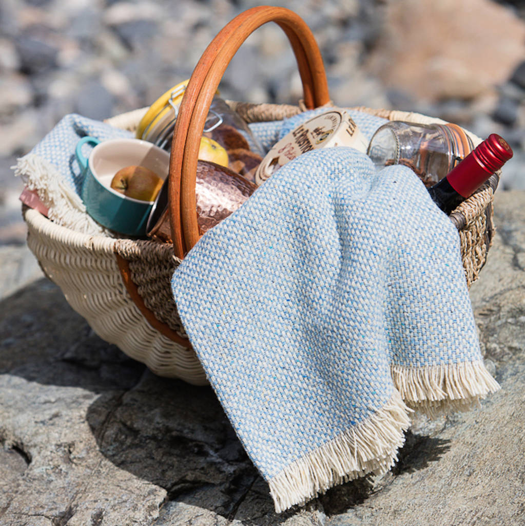 recycled british wool picnic blanket by atlantic blankets