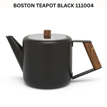 Double Wall Teapot Boston 1100 L Steel Filter, 3 of 7