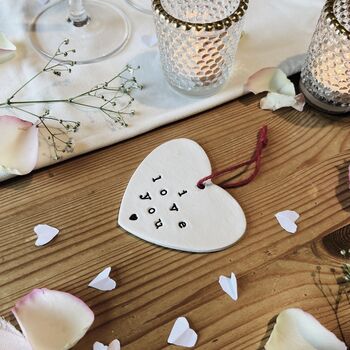 I Love You Heart Valentines Day Keepsake For Him Or Her, 2 of 3