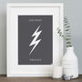 Personalised Love Struck Valentines Art Print, thumbnail 1 of 4