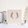 Luxury Hot Foil Blush And Silver Christmas Card, thumbnail 2 of 3