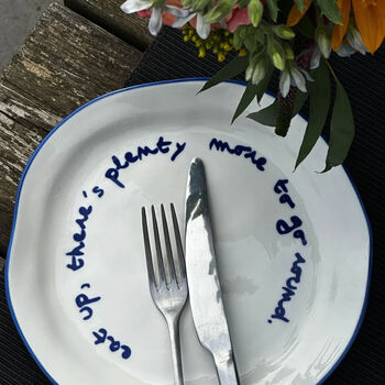 Eat Up, There's Plenty More To Go Around Statement Plate, 3 of 4