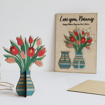 Pop Out Wooden Keepsake Mother's Day Card, 3 of 12