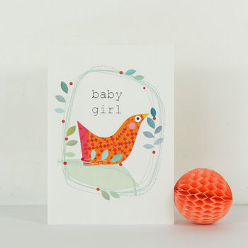 Baby Girl Greetings Card, 5 of 5