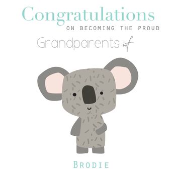 Congratulations On Becoming Grandparent's Greeting Card, 5 of 9