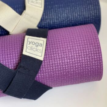 Purple Classic Yoga Mat And Yoga Mat Carry Strap, 5 of 7
