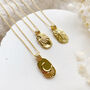 14k Gold Fill Celestial Organic Oval Necklace, thumbnail 1 of 12