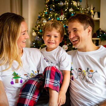 Personalised Family Matching Pj's With Child's Drawing, 12 of 12