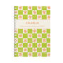 Personalised Bright Squares Combined Diary And Notebook, thumbnail 5 of 12