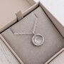 Silver Fingerprint Soft Circle Charm, thumbnail 3 of 7