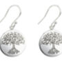 Silver Tree Of Life Earrings, thumbnail 1 of 2