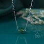 Sterling Silver Jade Bead Necklace, thumbnail 1 of 12