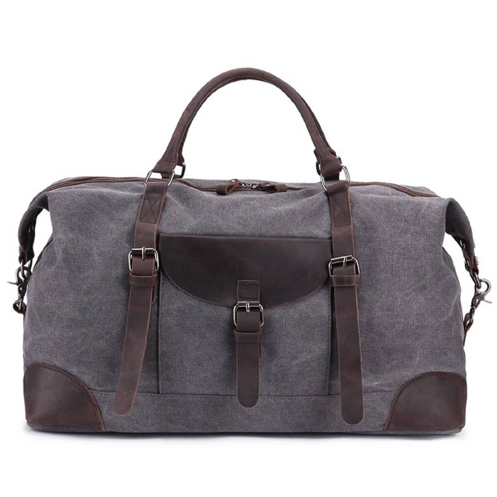 Waxed Canvas Travel Duffel Bag For Holiday By EAZO | notonthehighstreet.com