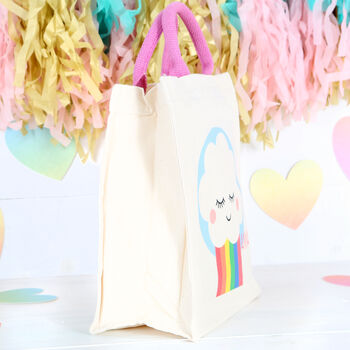 Personalised Rainbow Canvas Bag With Rope Handles, 2 of 2