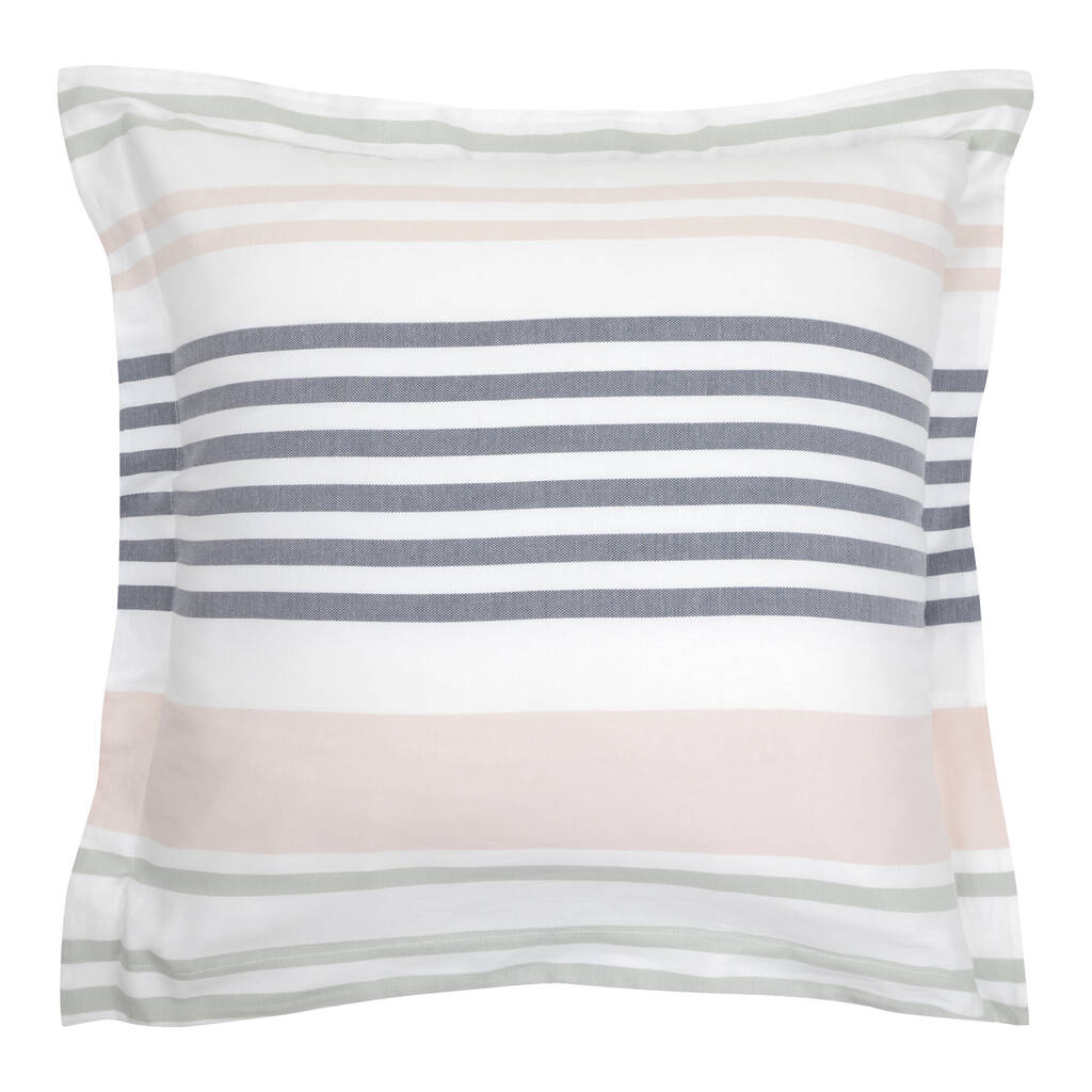 Horizon Stripe Large Square Pillowcase By Wallace Cotton