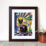'Carry On Cleo Cat Art Print', Limited Edition Print, thumbnail 1 of 2