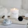 Wish Upon A Star Clear Quartz Crystal Intention Candle, thumbnail 4 of 4