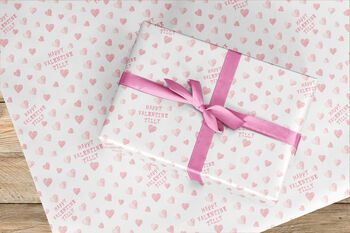 Personalised Valentines Day Wrapping Paper Roll #580, 4 of 4