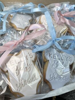 Baby Grow Baby Shower Biscuit Favours, 5 of 6