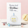 Baby's First Christmas Foiled Decoration Card, thumbnail 4 of 4