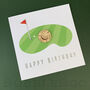 Personalised Golf Ball Marker Keepsake Birthday Card, thumbnail 6 of 6