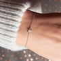 Real Diamond Star Bracelet In Silver, thumbnail 1 of 5