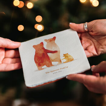 Personalised Bear Family Ceramic Tile, 6 of 6