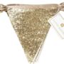 Luxe Gold Glitter Bunting, thumbnail 2 of 3