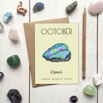 Birthstone Illustration Birthday Card, 11 of 12