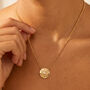 Gold Or Silver Women’s Evil Eye Coin Pendant Necklace, Spiritual Jewellery, thumbnail 2 of 6