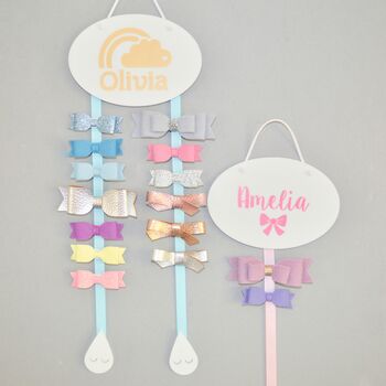 Personalised Rainbow Hair Bow Holder, 4 of 10