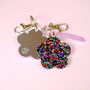 Rainbow Glitter Flower Mirror Keyring, thumbnail 4 of 8