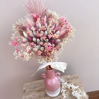 Light Pink Gypsophila Dried Floral Bouquet, 6 of 7