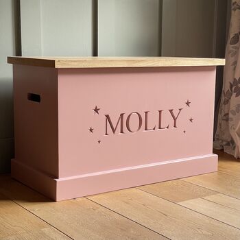 Personalised Wooden Toy Box, 3 of 9