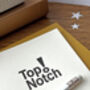 'Top Notch!' Letterpress Celebration Card, thumbnail 3 of 4