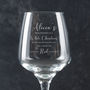 Personalised Christmas Wine Glass, thumbnail 1 of 5