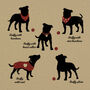 Personalised Staffy, Staffordshire Bull Terrier Print, thumbnail 2 of 12