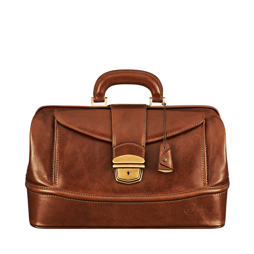 Small Luxury Leather Medical Bag. 'The Donnini S' By Maxwell-Scott