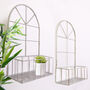 Set Of Two Iron Arch Wall Planters, thumbnail 4 of 4