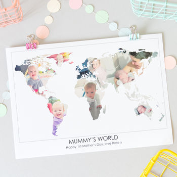 Personalised Mum's World Photo Gift Map, 2 of 12