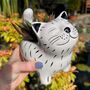 Ceramic Cat Small Planter, thumbnail 3 of 10