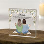 Custom Mother And Daughter 'You Are The World' Acrylic Block, thumbnail 1 of 6