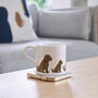 Chocolate Cockapoo / Labradoodle Tea Bag Dish, thumbnail 5 of 12