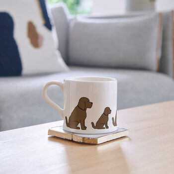 Chocolate Cockapoo / Labradoodle Tea Bag Dish, 5 of 12