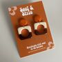 Gilda ~ Mini Square Donut Acetate 60s Earrings, thumbnail 1 of 3