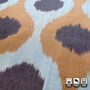 Blue And Brown Hand Woven Ikat Cotton Cushion Cover, thumbnail 4 of 8